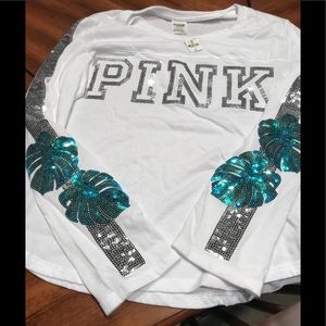 Victoria Secret Pink Bling Long Sleeve Shirt